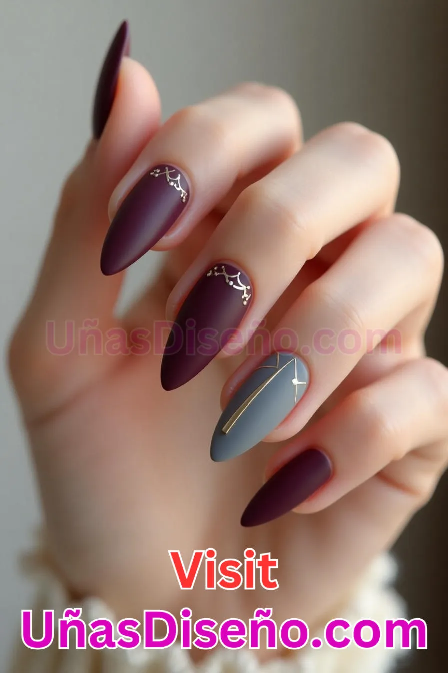 4. Almendra francesa mate - 20 Uñas de Almendra Elegance Diseños exclusivos para un look sofisticado (7).jpeg