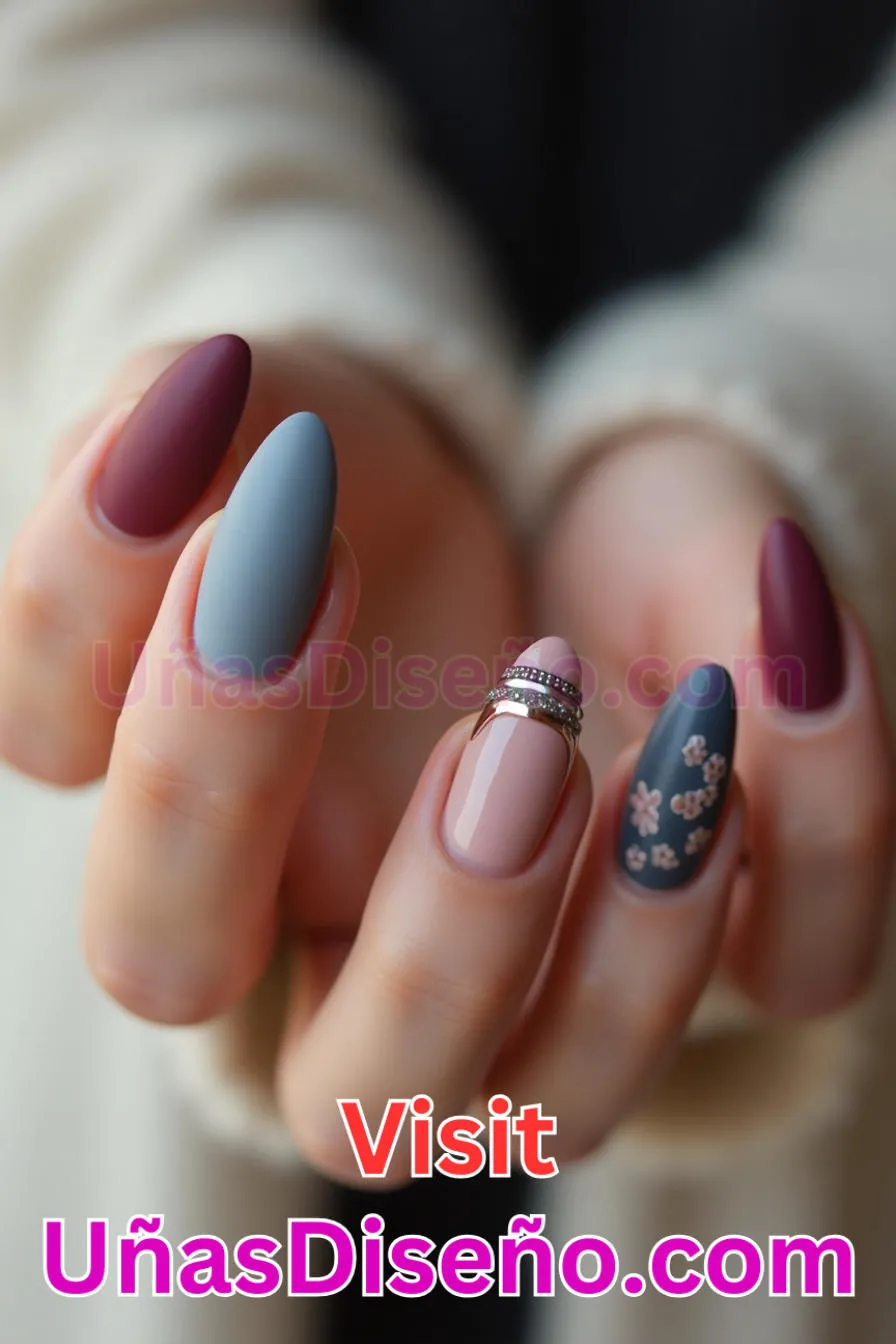 4. Almendra francesa mate - 20 Uñas de Almendra Elegance Diseños exclusivos para un look sofisticado (8).jpeg