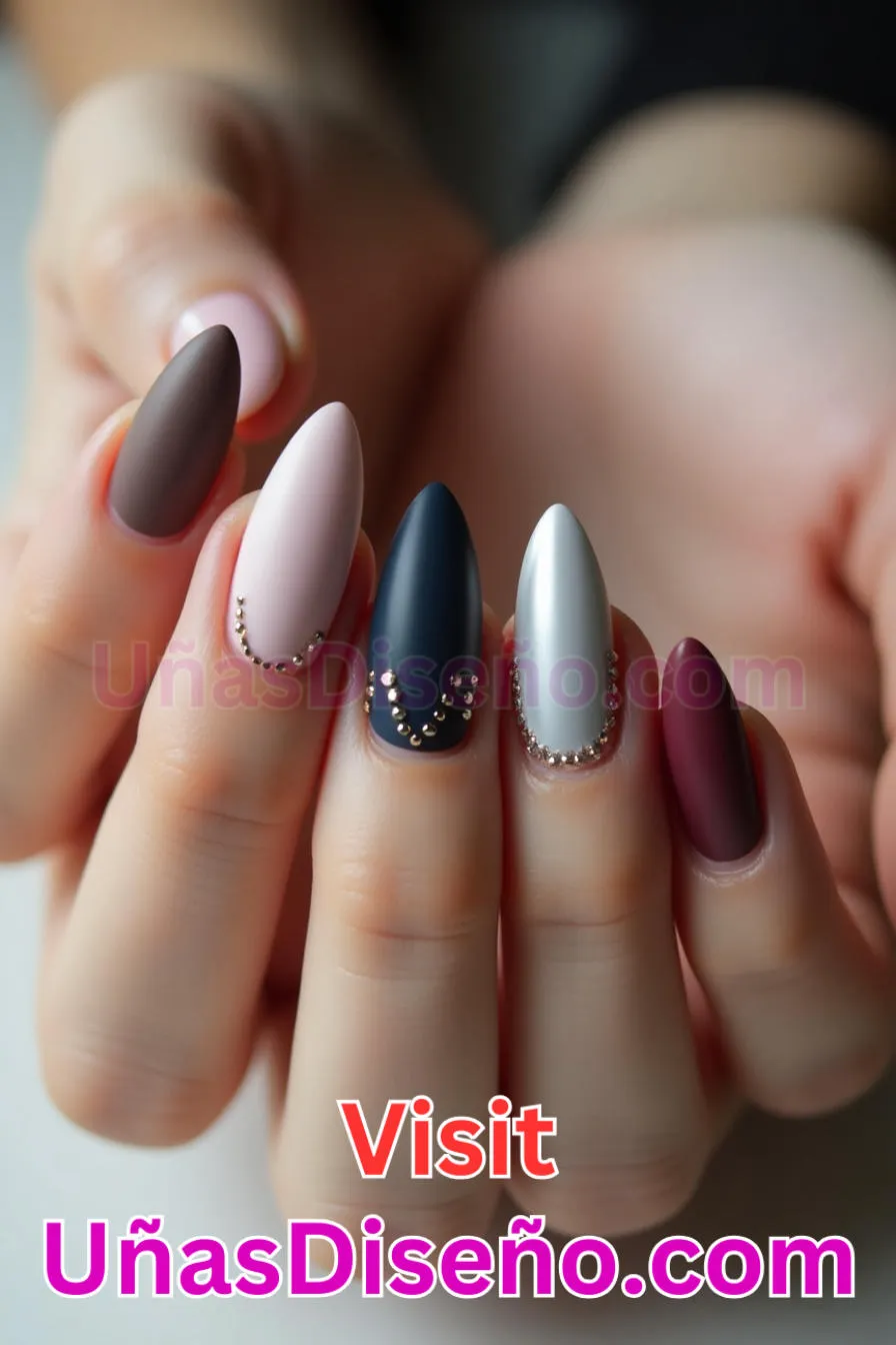 4. Almendra francesa mate - 20 Uñas de Almendra Elegance Diseños exclusivos para un look sofisticado (9).jpeg