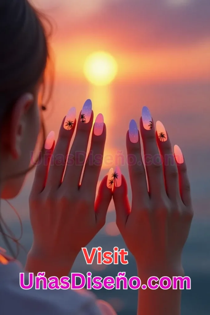 4. Atardecer degradado - 25 diseños de uñas semipermanentes únicos para un estilo duradero y sofisticado (4).jpeg