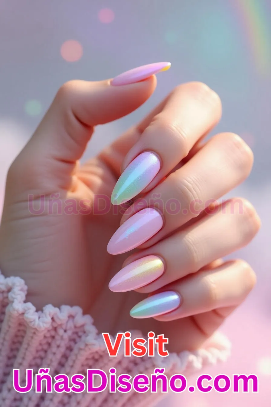 4. Unicornio Ombre - Los 20 mejores diseños de uñas con purpurina para lucir un look deslumbrante (4).jpeg