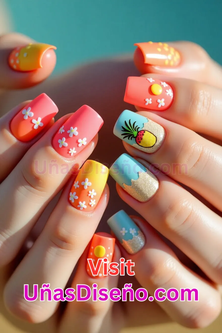 5. Diseño de uñas acrílicas de verano Los mejores diseños de uñas de acrílico Ideas modernas y únicas para cada ocasión (9).jpeg
