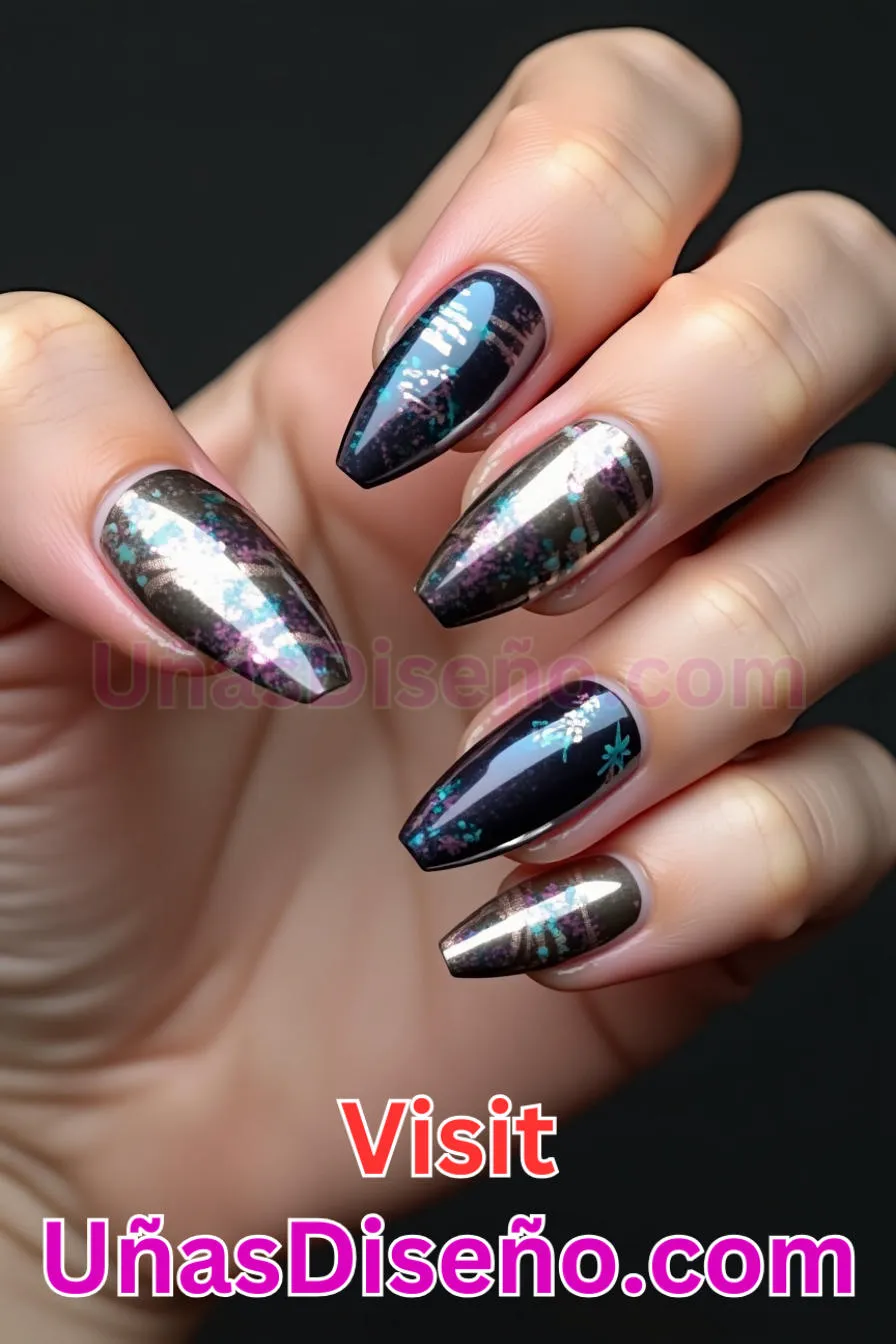 5. Modern Twist metalizado - Tendencias 2025 30 Estilos de Uñas Almendra que Marcan la Diferencia (3).jpeg