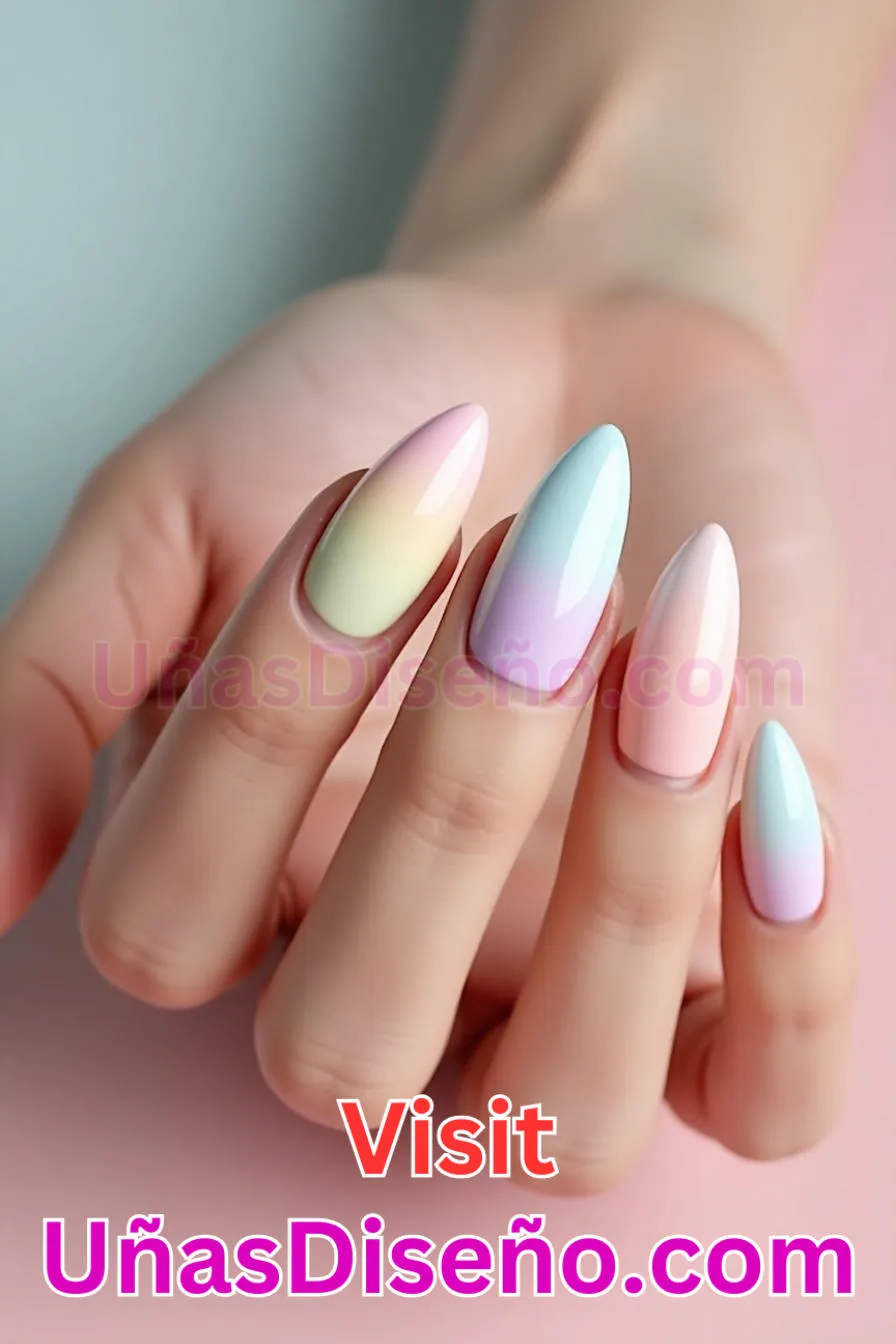 5. Pastel Ombre Almendra - 20 Uñas de Almendra Elegance Diseños exclusivos para un look sofisticado (2).jpeg