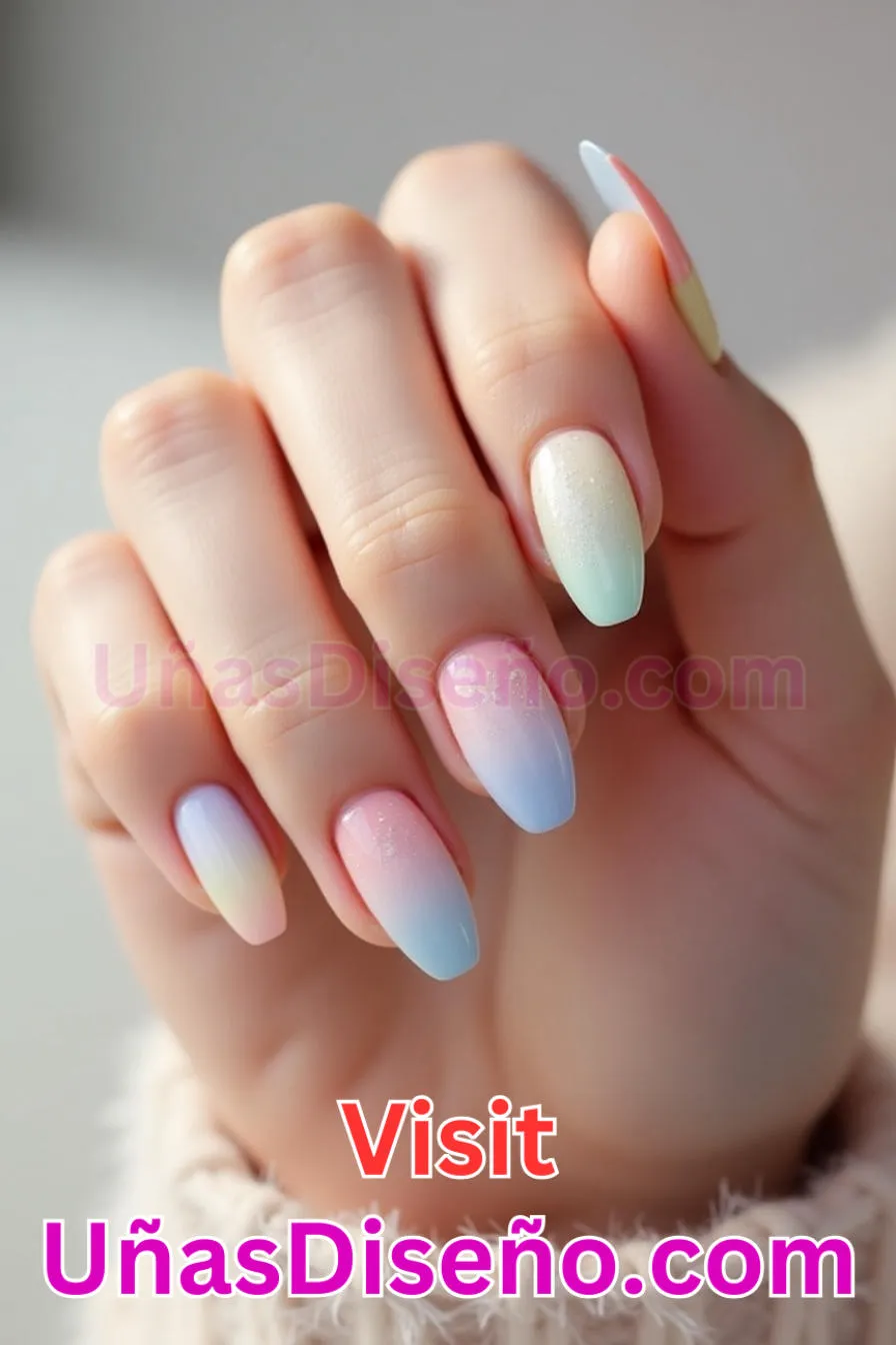 5. Pastel Ombre Almendra - 20 Uñas de Almendra Elegance Diseños exclusivos para un look sofisticado (5).jpeg