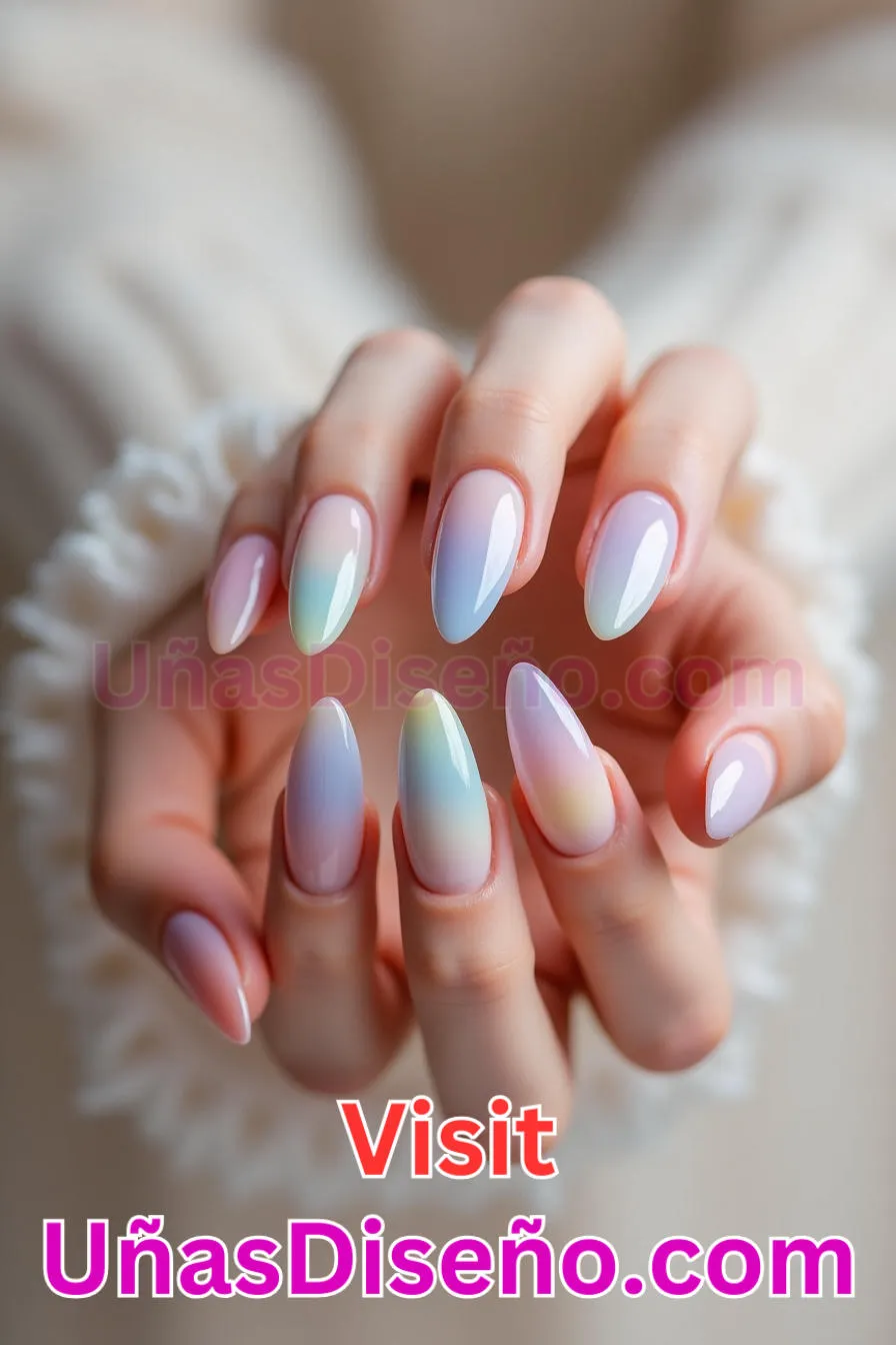 5. Pastel Ombre Almendra - 20 Uñas de Almendra Elegance Diseños exclusivos para un look sofisticado (8).jpeg