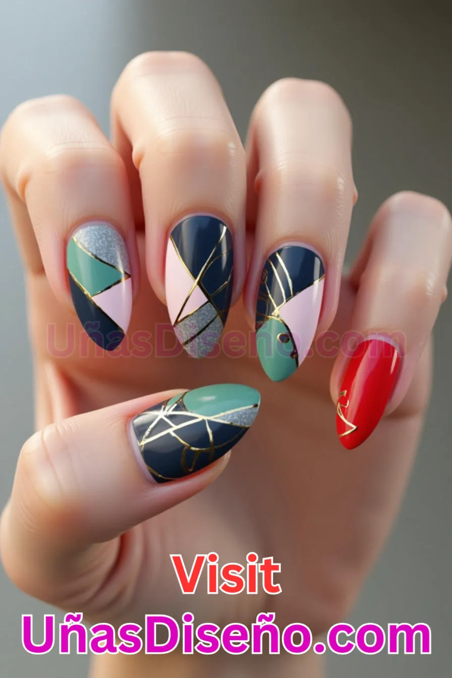 5. Patrones geométricos abstractos - Cómo Elegir el Diseño Perfecto para Uñas Almendra 21 Ideas Exclusivas para Brillar (1).jpeg