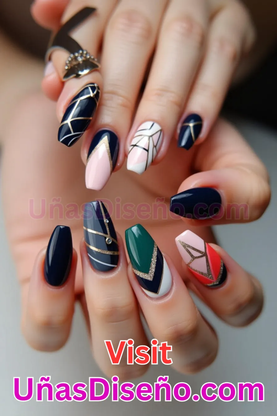 5. Patrones geométricos abstractos - Cómo Elegir el Diseño Perfecto para Uñas Almendra 21 Ideas Exclusivas para Brillar (2).jpeg