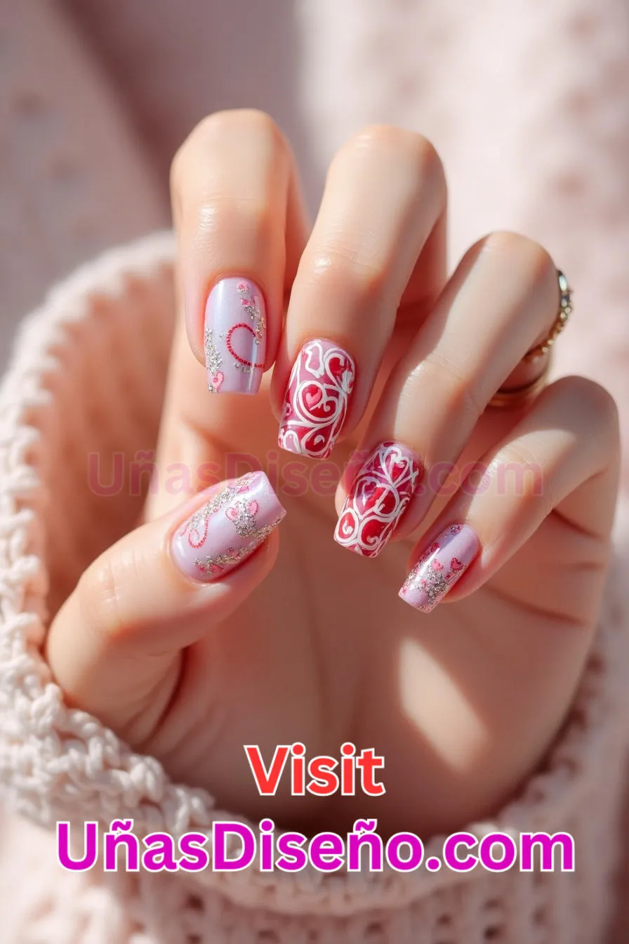 5. Remolinos de corazón - 12 modernos diseños de uñas transparentes con motivos y detalles únicos 2.jpeg