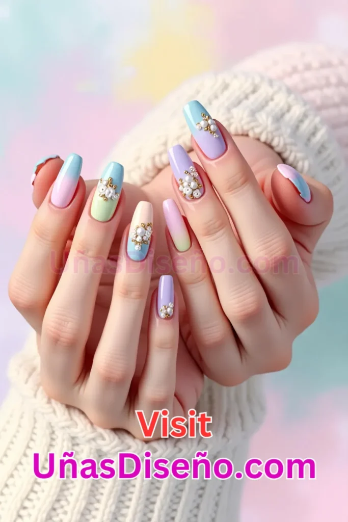 5. Uñas de gel en tonos pastel - Dale Glamour a tus Uñas La Guía Definitiva para 25 Esmaltes de Gel con Gelly y Gelish (2).jpeg