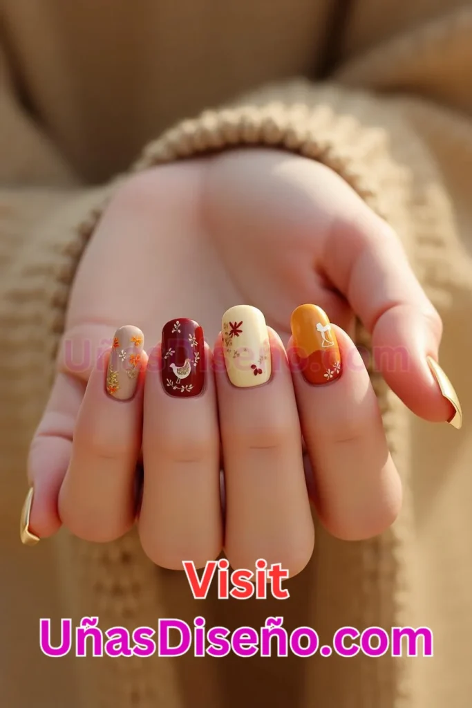 50. Gallina Diseños de uñas - 51 Diseños de uñas con estampado animal para combinar a la perfección con tus vestidos (2).jpeg