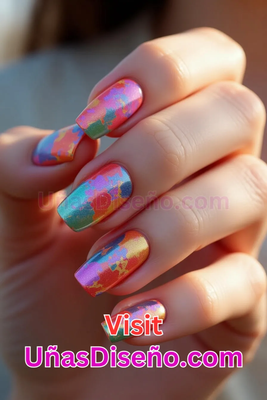 6 Diseño de uñas con envoltorio de plástico Los 25 Mejores Diseños de Uñas Para Principiantes 6.jpeg