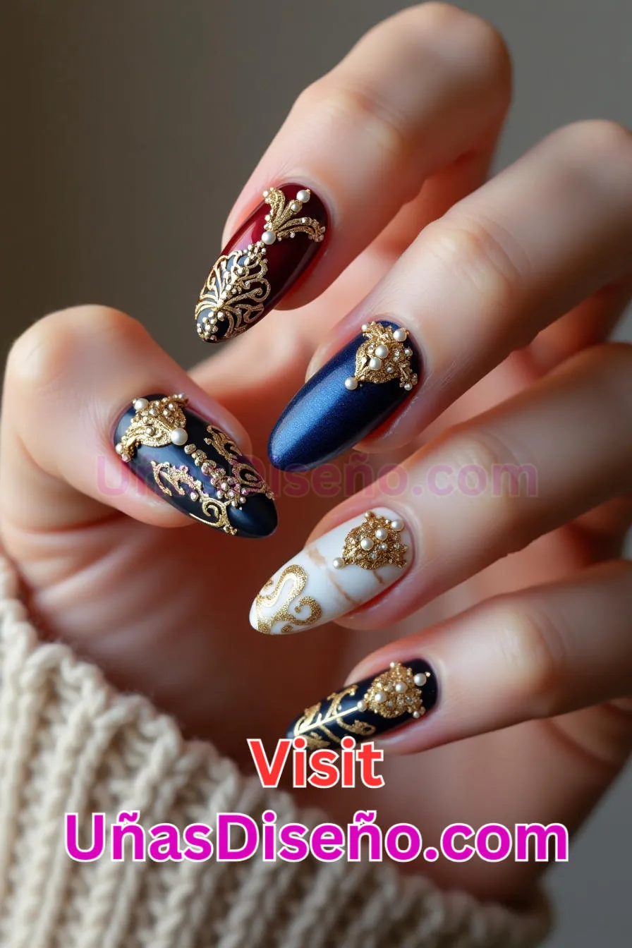 6 Un conjunto regio Diseños de uñas mejores diseños de uñas acrílicas para una manicura elegante y duradera 4.jpeg