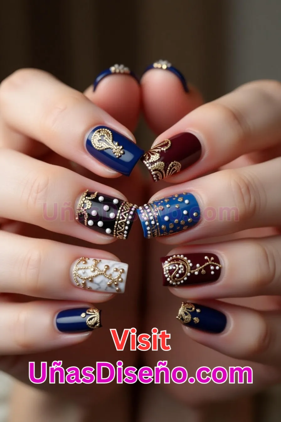 6 Un conjunto regio Diseños de uñas mejores diseños de uñas acrílicas para una manicura elegante y duradera 7.jpeg