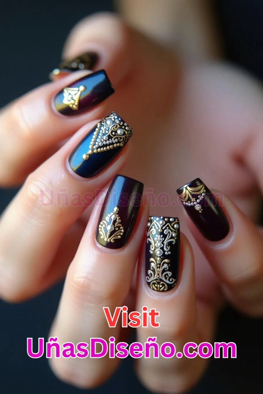 6 Un conjunto regio Diseños de uñas mejores diseños de uñas acrílicas para una manicura elegante y duradera 8.jpeg