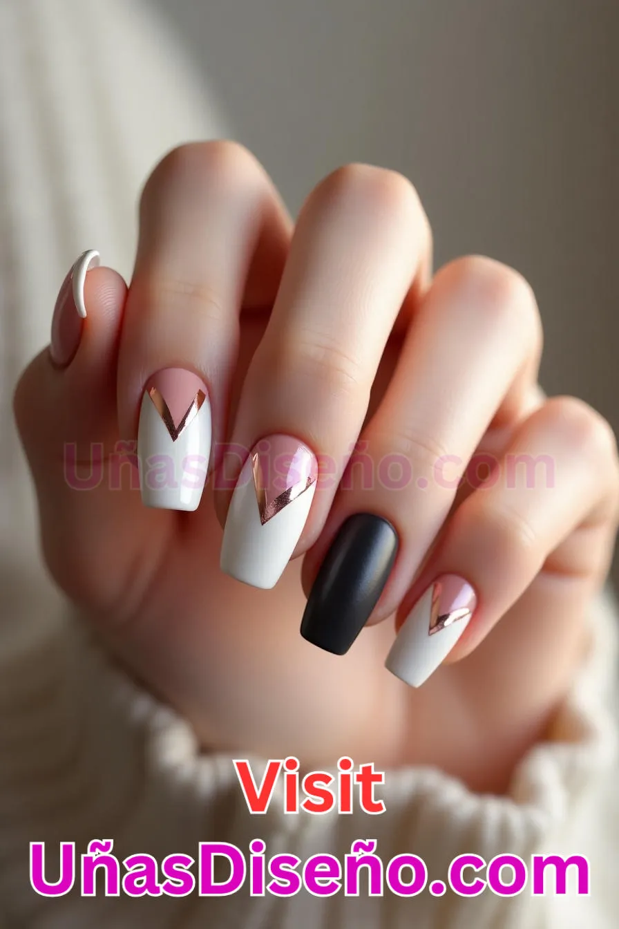 6. Acentos minimalistas en los espejos - Diseño de uñas espejo La guía definitiva para conseguir un aspecto brillante y reflectante (2).jpeg