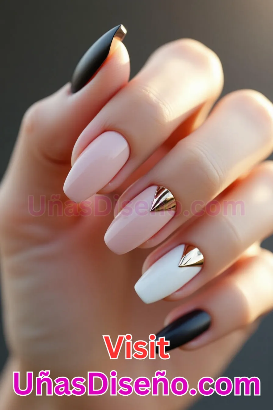 6. Acentos minimalistas en los espejos - Diseño de uñas espejo La guía definitiva para conseguir un aspecto brillante y reflectante (5).jpeg