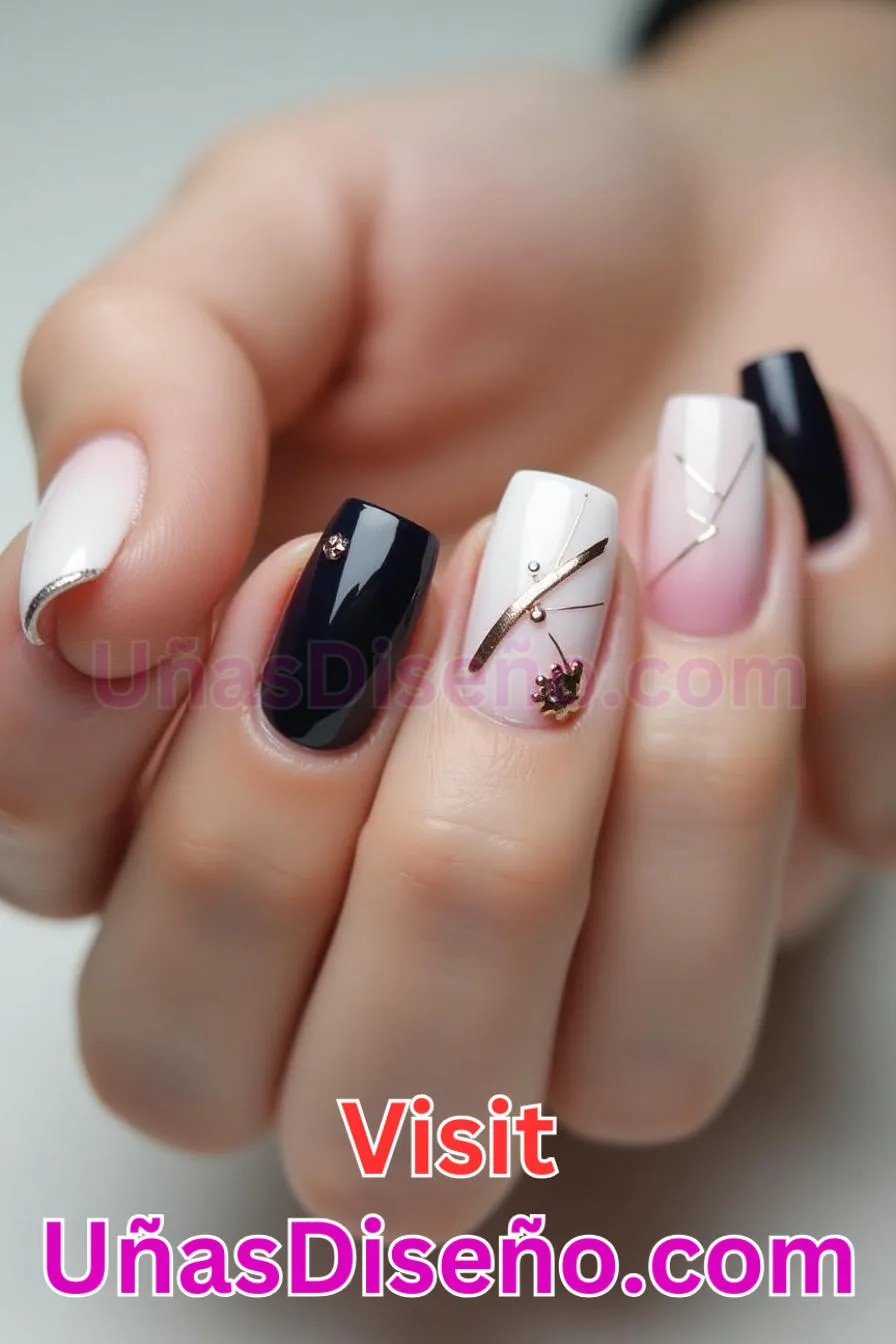 6. Acentos minimalistas en los espejos - Diseño de uñas espejo La guía definitiva para conseguir un aspecto brillante y reflectante (9).jpeg