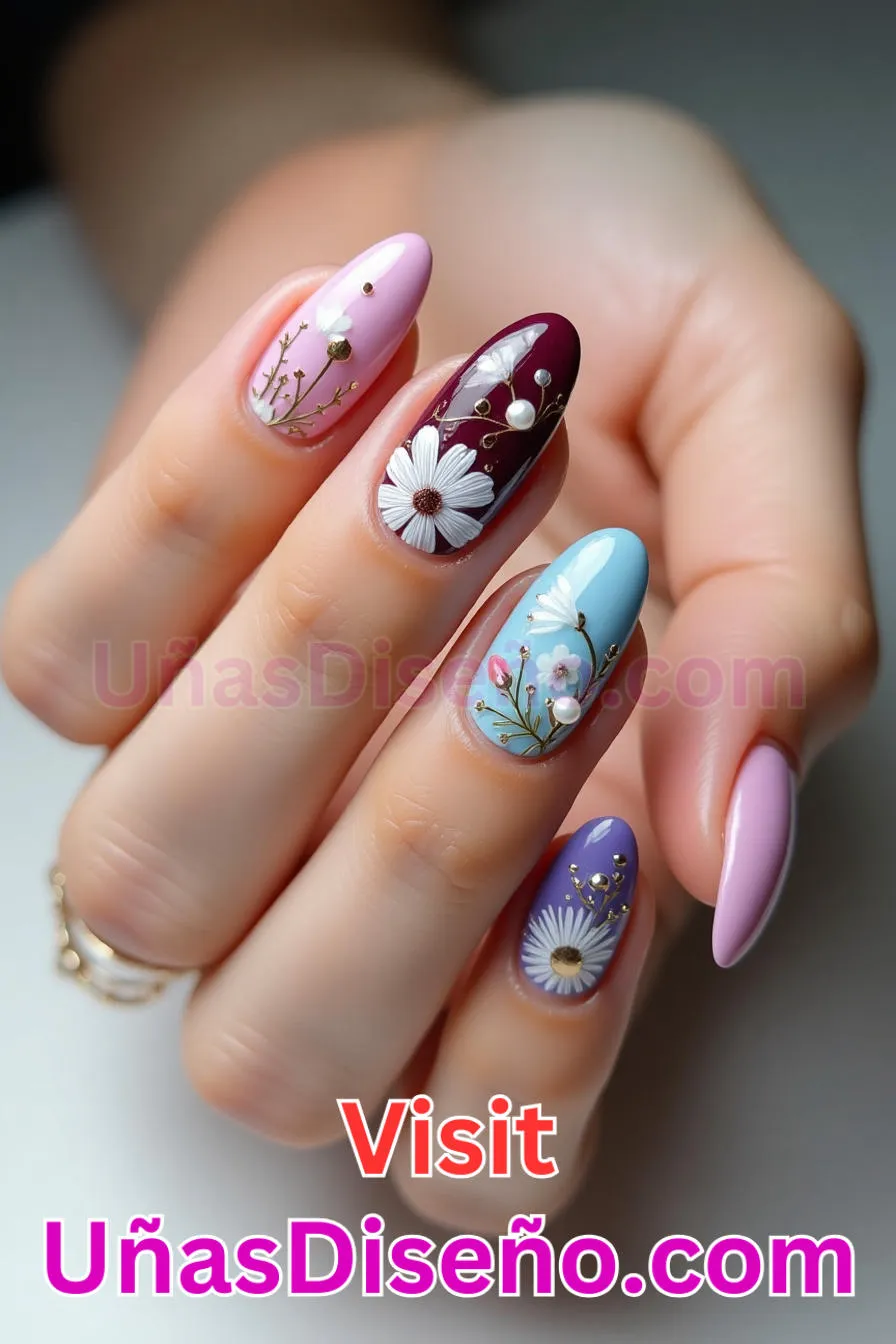 6. Adornos florales - Cómo Elegir el Diseño Perfecto para Uñas Almendra 21 Ideas Exclusivas para Brillar (3).jpeg