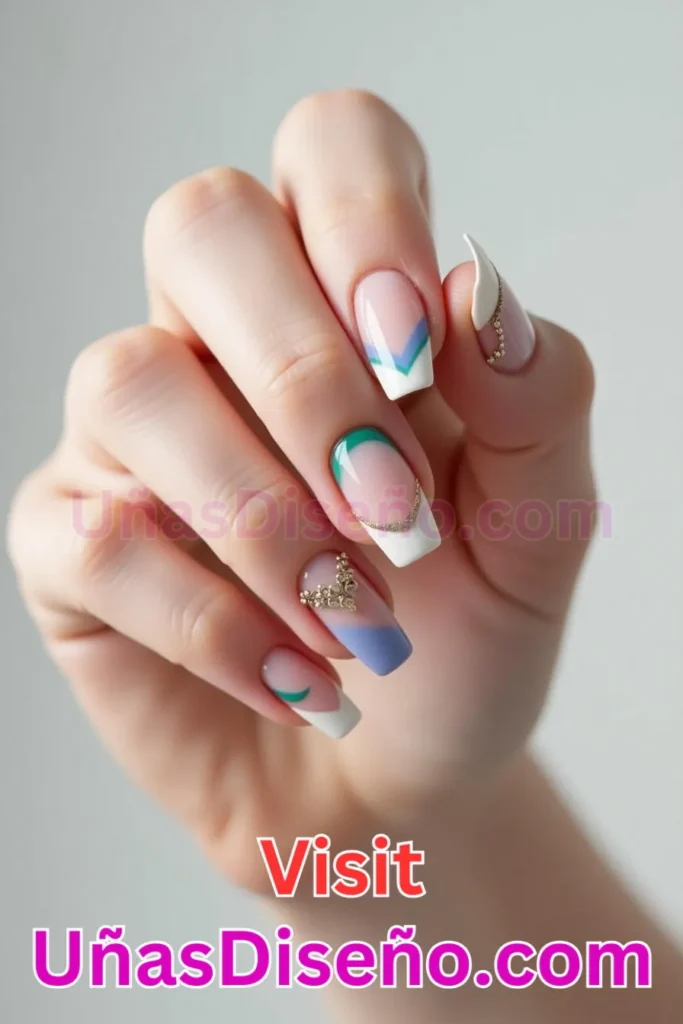 6. Manicura francesa reinventada - 25 fascinantes ideas de esmaltes de uñas de gel para un look de salón perfecto (4).jpeg