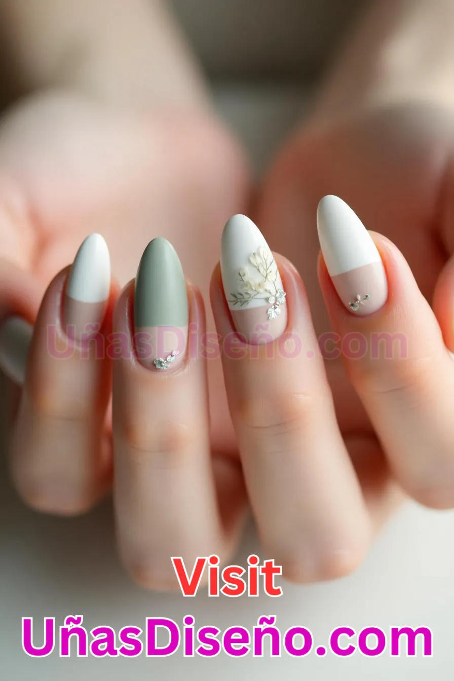 6. Minimalista Zen Vibe - Tendencias 2025 30 Estilos de Uñas Almendra que Marcan la Diferencia (5).jpeg