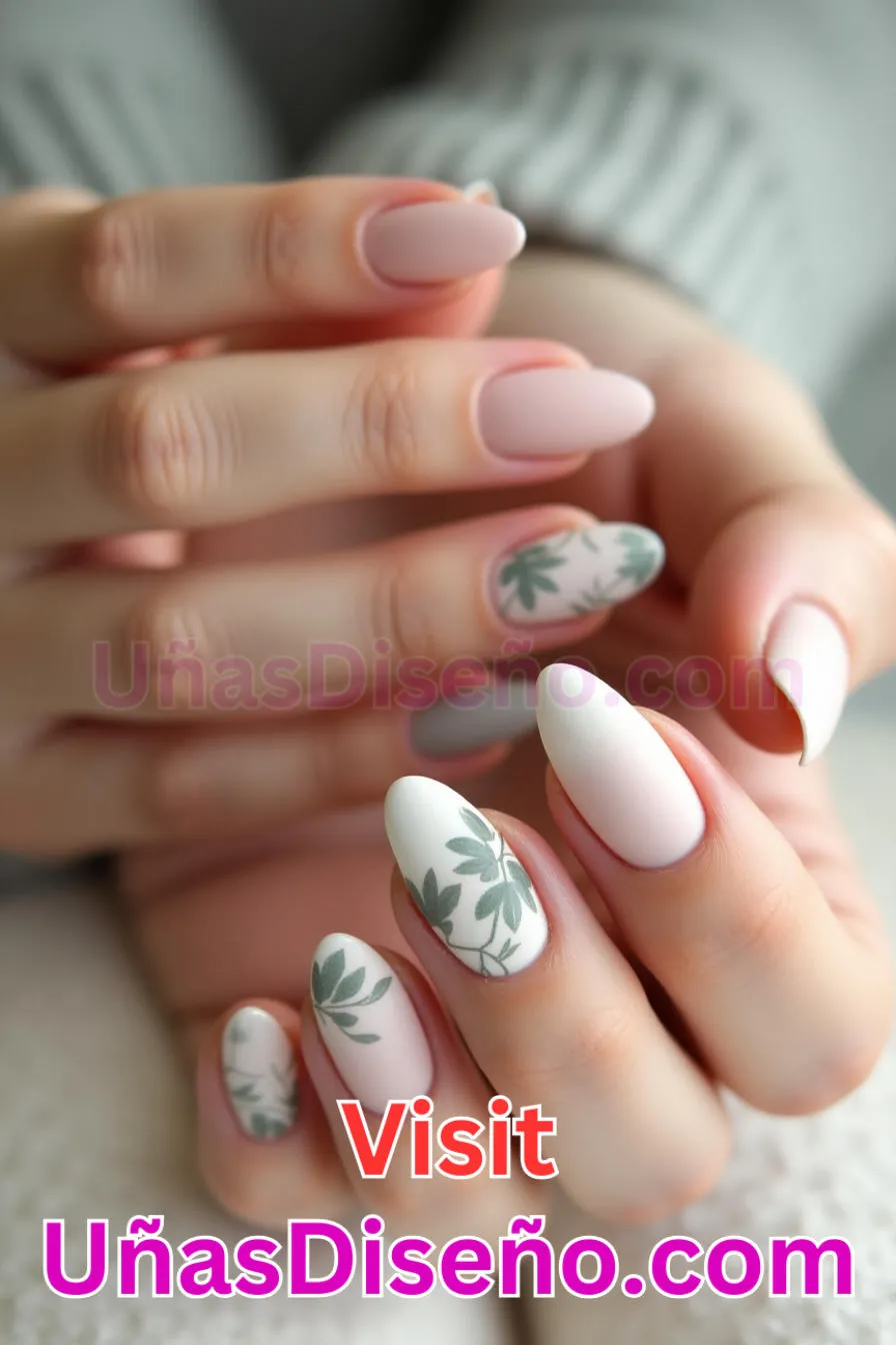 6. Minimalista Zen Vibe - Tendencias 2025 30 Estilos de Uñas Almendra que Marcan la Diferencia (9).jpeg