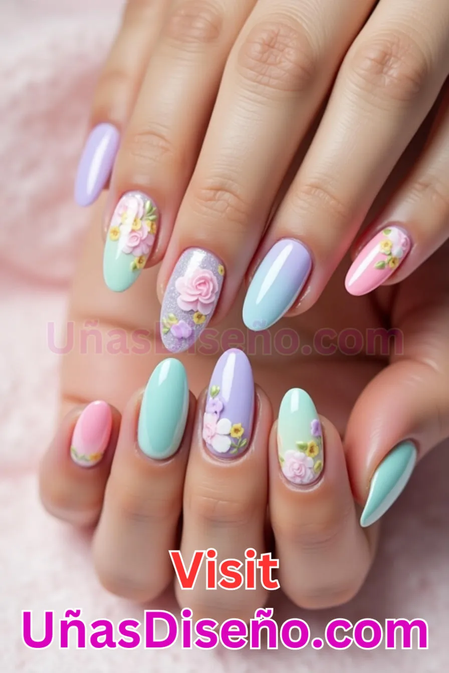6. Perfección pastel - Brilla como nunca 25 diseños de esmaltes de gel, gelish y gel para uñas que tienes que probar (6).jpeg