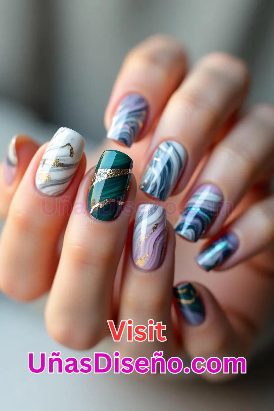 7 Diseños de uñas acrílicas jaspeadas mejores diseños de uñas acrílicas para una manicura elegante y duradera 3.jpeg