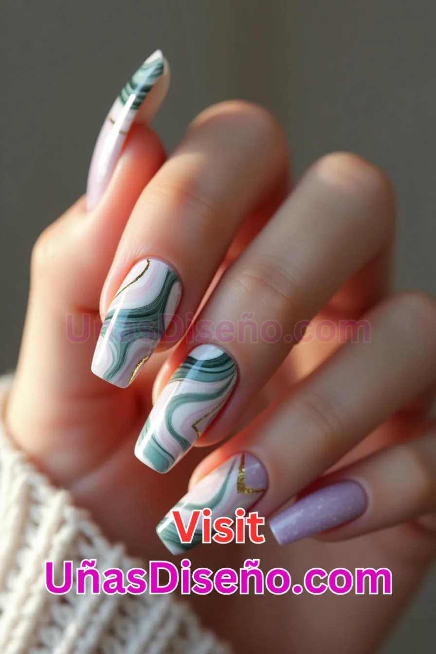 7 Diseños de uñas acrílicas jaspeadas mejores diseños de uñas acrílicas para una manicura elegante y duradera 6.jpeg