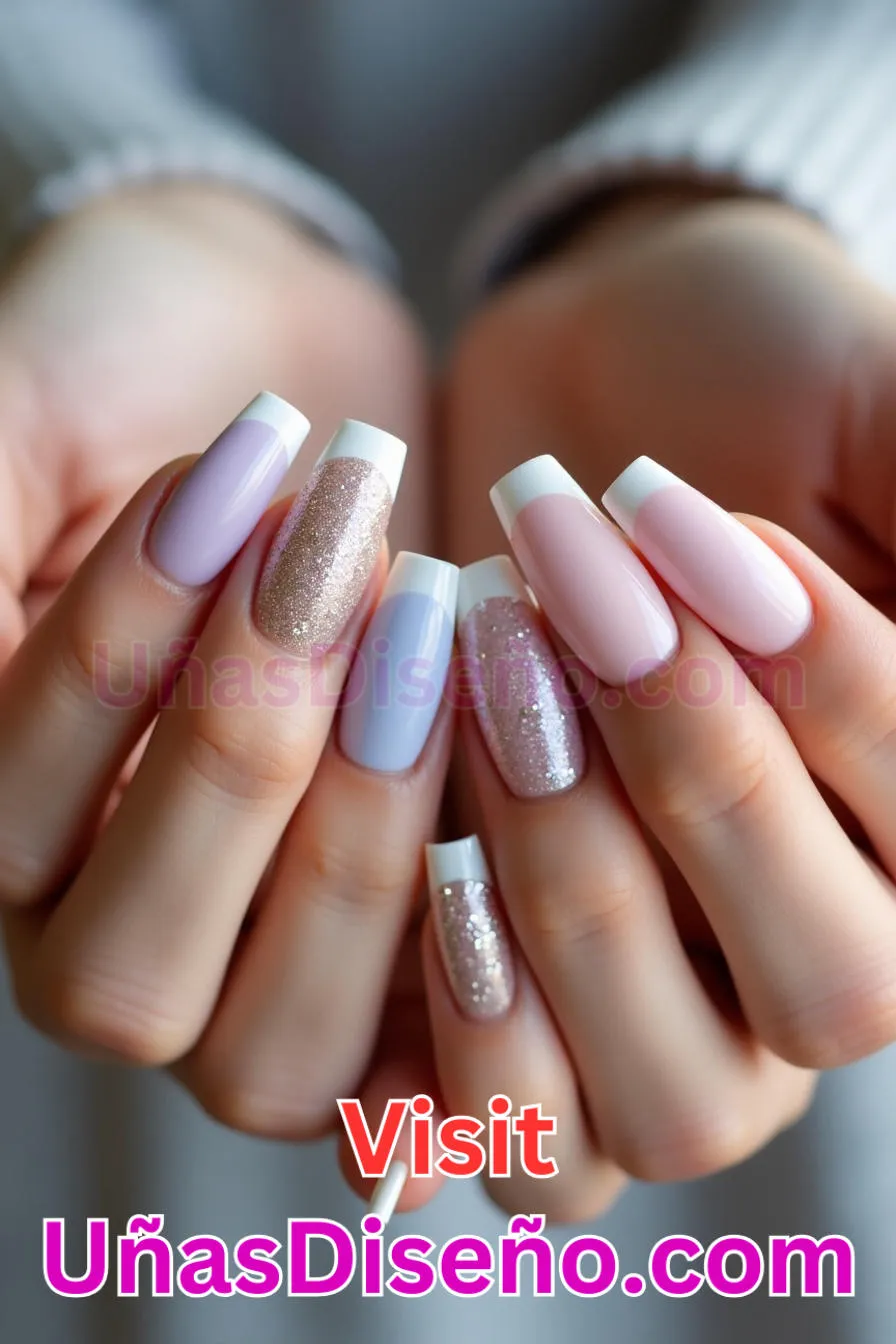 7. Azúcar Francés - Los 20 mejores diseños de uñas con purpurina para lucir un look deslumbrante (10).jpeg