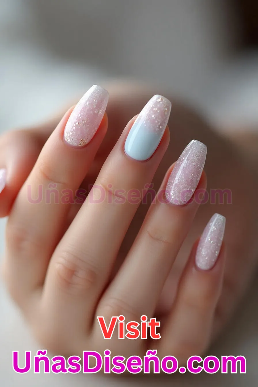 7. Azúcar Francés - Los 20 mejores diseños de uñas con purpurina para lucir un look deslumbrante (7).jpeg