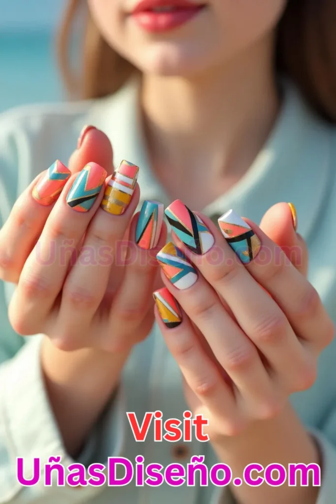 7. Chic Geometric Burst Diseños de Uñas para Verano de Estética Moderna (3).jpeg