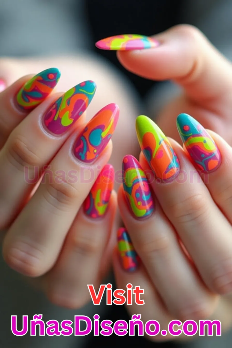 7. Colores Neón Pop - Cómo Elegir el Diseño Perfecto para Uñas Almendra 21 Ideas Exclusivas para Brillar (3).jpeg