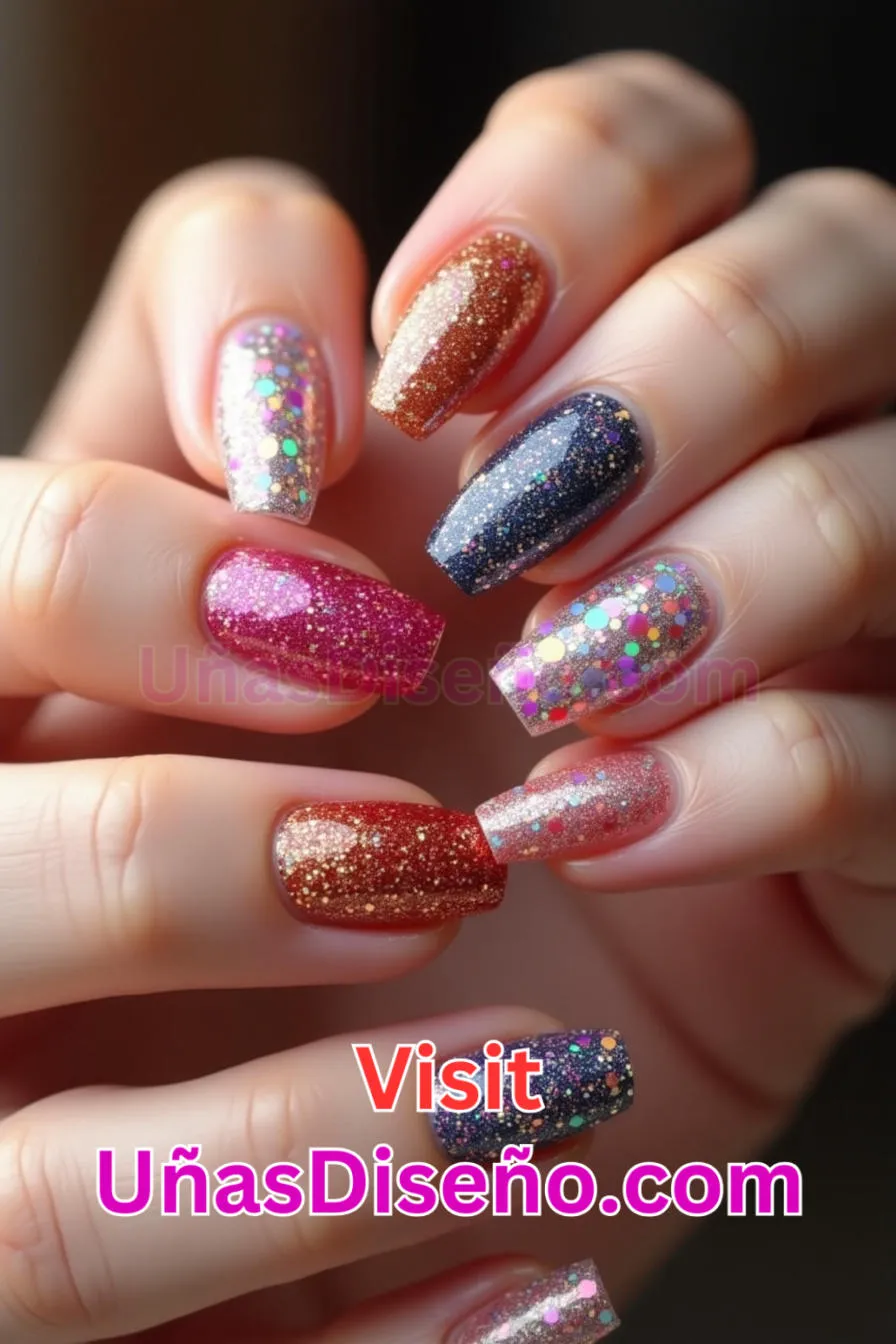 7. Diseño de uñas acrílicas con purpurina Los mejores diseños de uñas de acrílico Ideas modernas y únicas para cada ocasión (10).jpeg