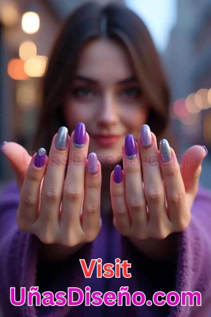 7. Diseño de uñas púrpura con puntas de plumas para una estética caprichosa (3).jpeg