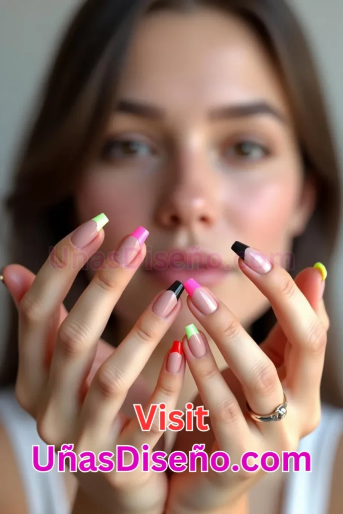 7. Manicura francesa con puntas atrevidas - 25 innovadores diseños de uñas semipermanentes para un look elegante y duradero (1).jpeg