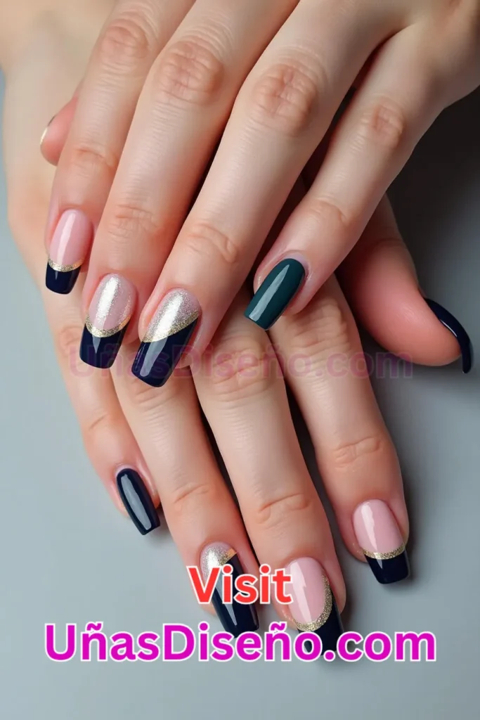 7. Manicura francesa invertida en gel - Dale Glamour a tus Uñas La Guía Definitiva para 25 Esmaltes de Gel con Gelly y Gelish (4).jpeg