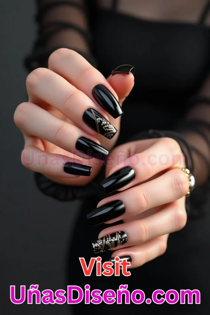 7. Perfección Negro Brillante - 25 propuestas vanguardistas de diseños de uñas semipermanentes para un look único (1).jpeg