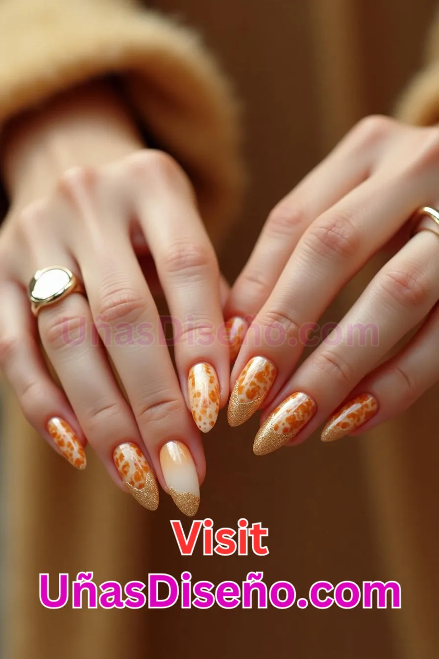 7. Uñas rubias de carey - 12 modernos diseños de uñas transparentes con motivos y detalles únicos 1.jpeg