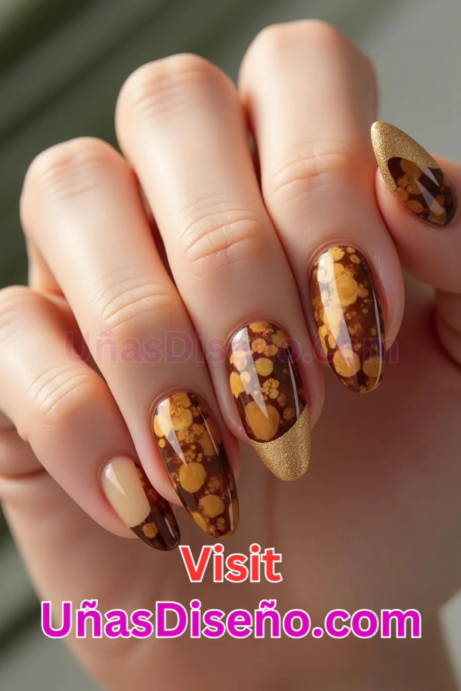 7. Uñas rubias de carey - 12 modernos diseños de uñas transparentes con motivos y detalles únicos 2.jpeg