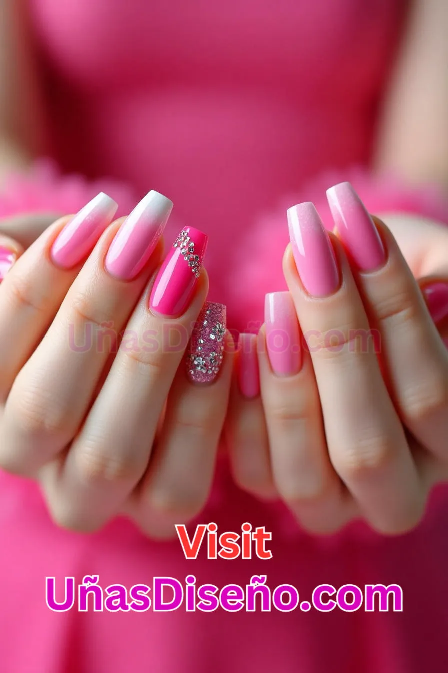 8 Diseños de uñas de acrílico rosa Barbie mejores diseños de uñas acrílicas para una manicura elegante y duradera 1.jpeg