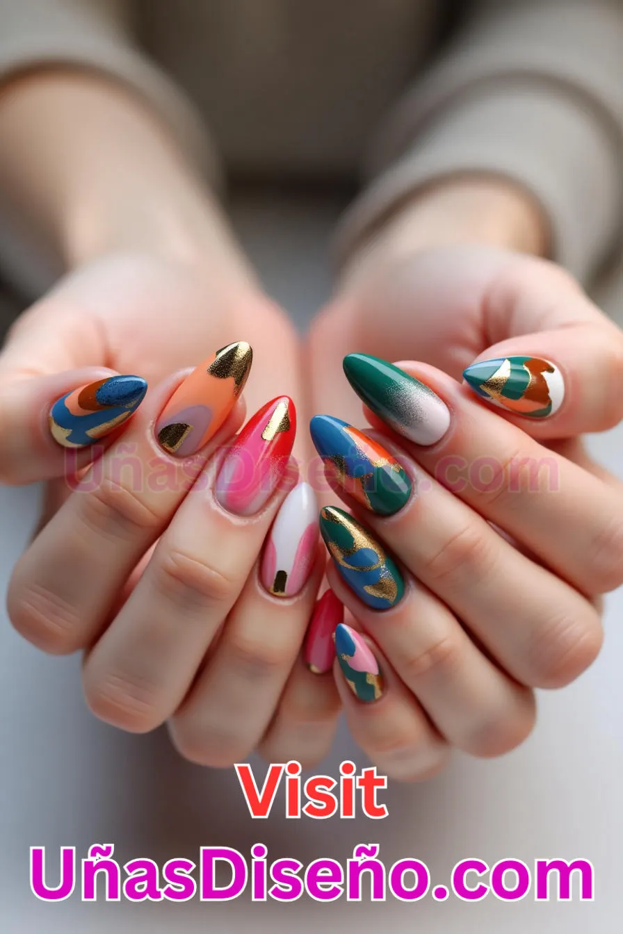 8. Arte Abstracto Almendra - Reinventa tu Manicura 25 Diseños de Uñas Almendra Impresionantes para (3).jpeg