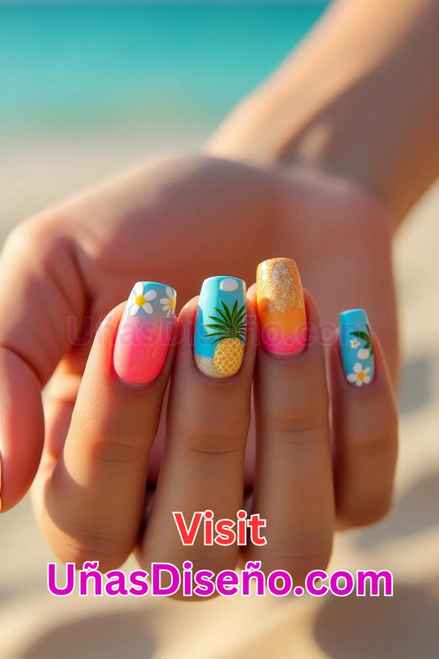 8. Diseño de uñas acrílicas de Verano Los mejores diseños de uñas de acrílico Ideas modernas y únicas para cada ocasión (9).jpeg