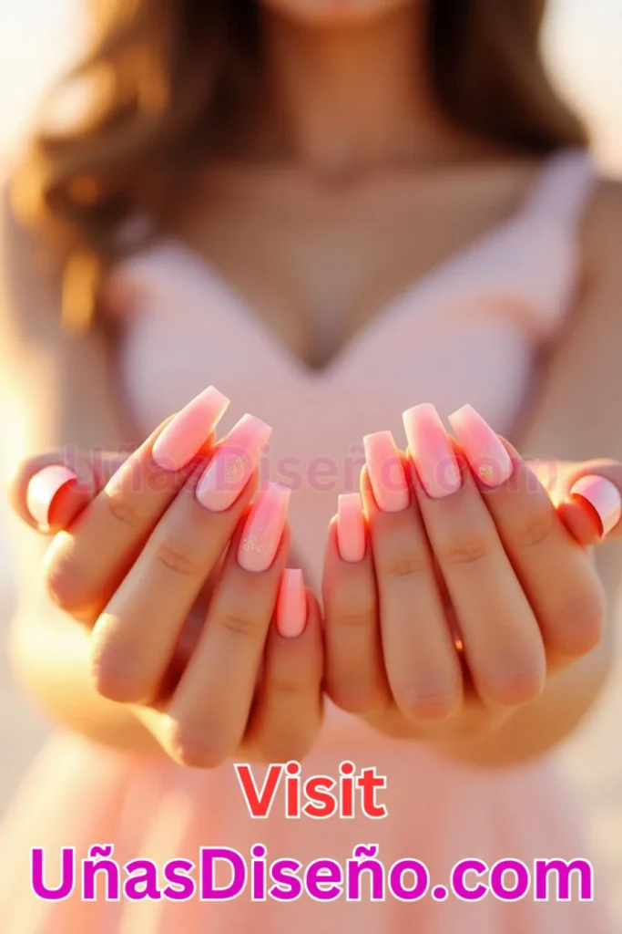 8. Diseño de uñas de verano con amanecer rosado y efecto degradado (2).jpeg