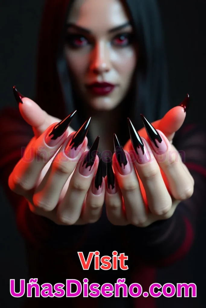 8. Garras de Vampiro - Los 10 diseños de uñas de Halloween más de moda en la Ciudad de México (3).jpeg