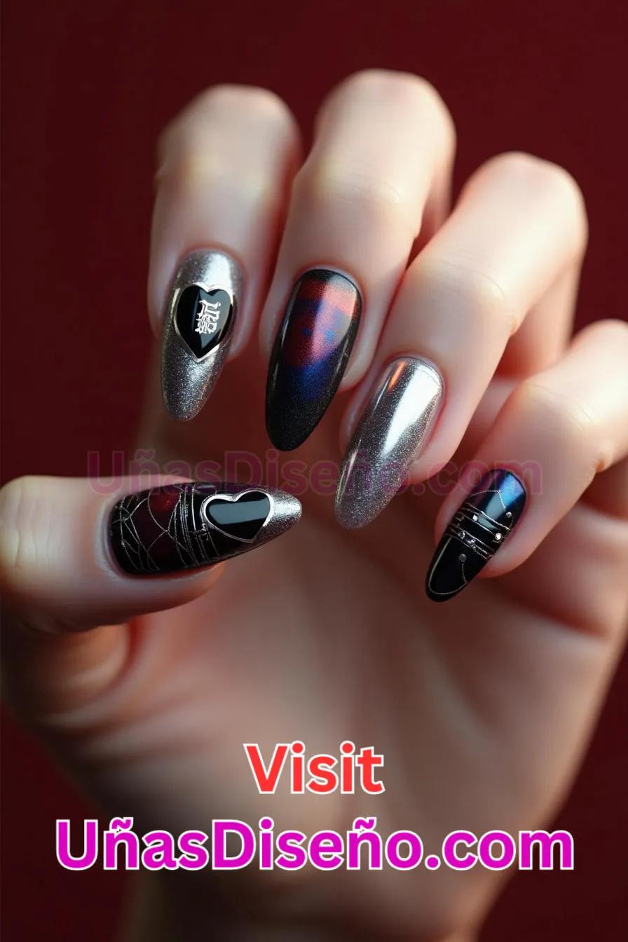 8. Uñas cromadas brillantes Heartbreak - 12 modernos diseños de uñas transparentes con motivos y detalles únicos 3.jpeg