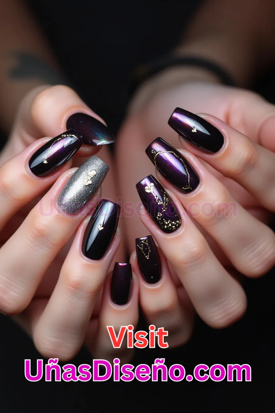 8. Uñas cromadas brillantes Heartbreak - 12 modernos diseños de uñas transparentes con motivos y detalles únicos 7.jpeg