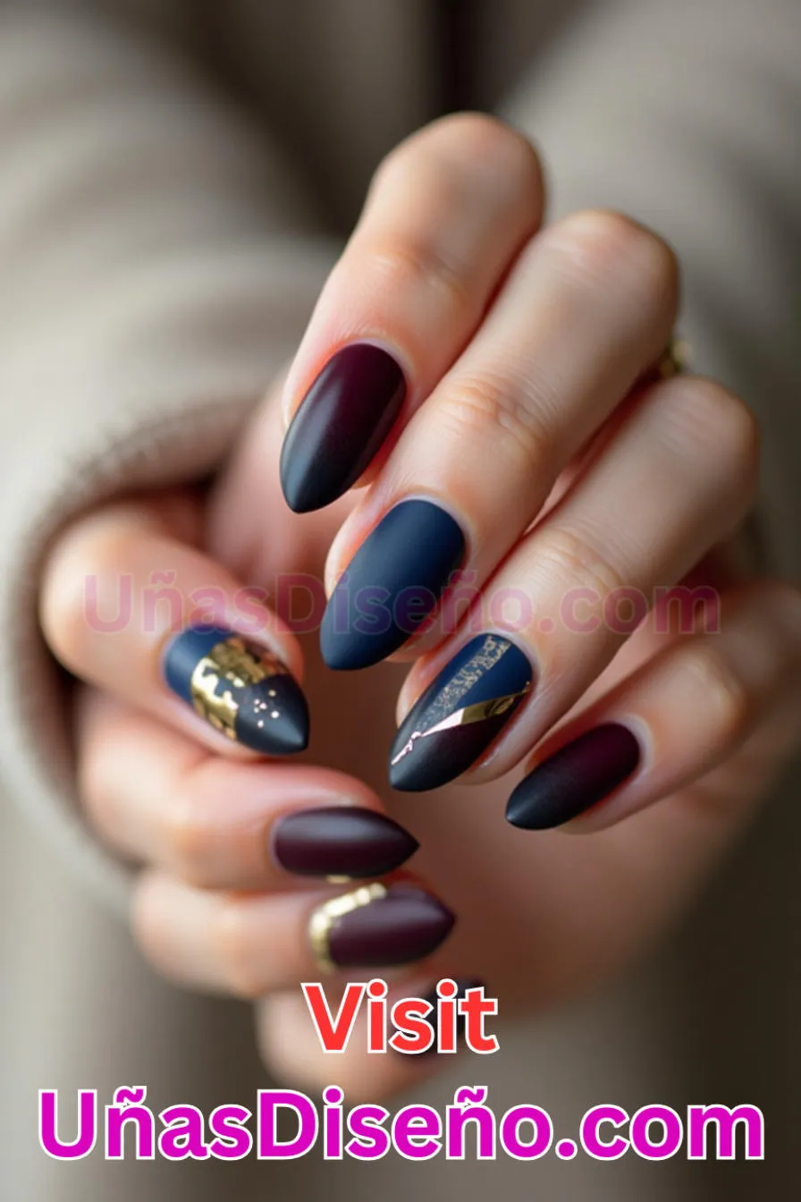 9. Elegancia mate - Brilla como nunca 25 diseños de esmaltes de gel, gelish y gel para uñas que tienes que probar (2).jpeg
