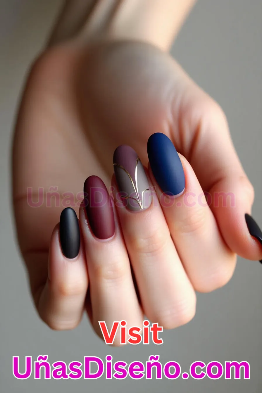 9. Elegancia mate - Brilla como nunca 25 diseños de esmaltes de gel, gelish y gel para uñas que tienes que probar (3).jpeg