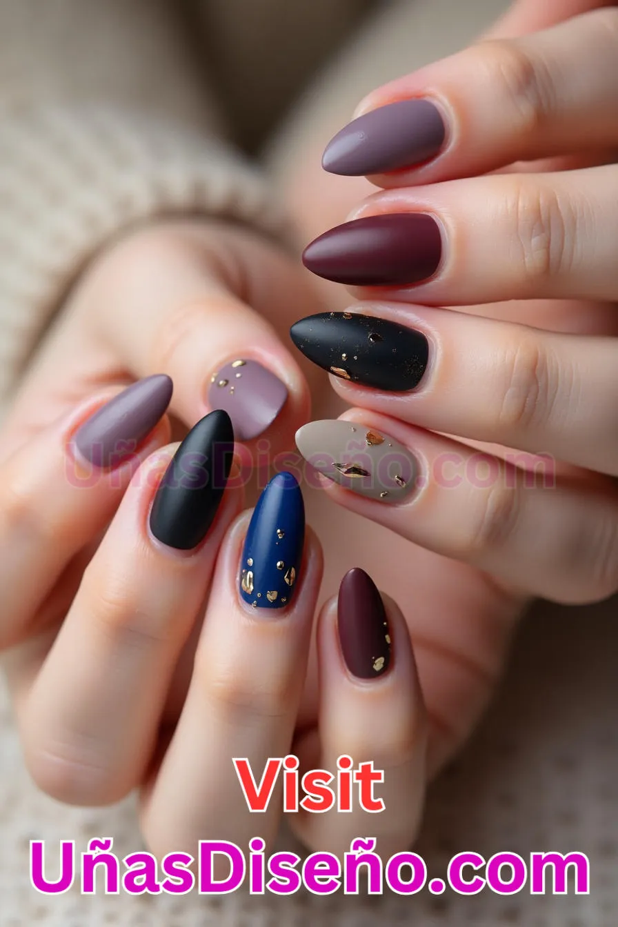 9. Elegancia mate - Brilla como nunca 25 diseños de esmaltes de gel, gelish y gel para uñas que tienes que probar (4).jpeg